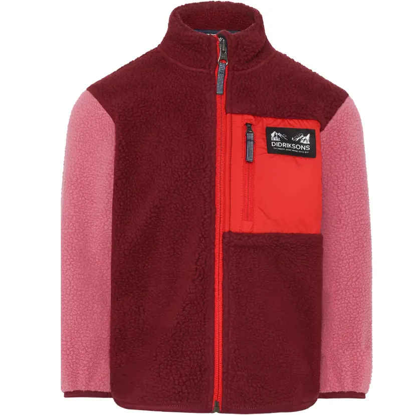 Didriksons Didriksons Anten Fullzip Kids Anemon Red