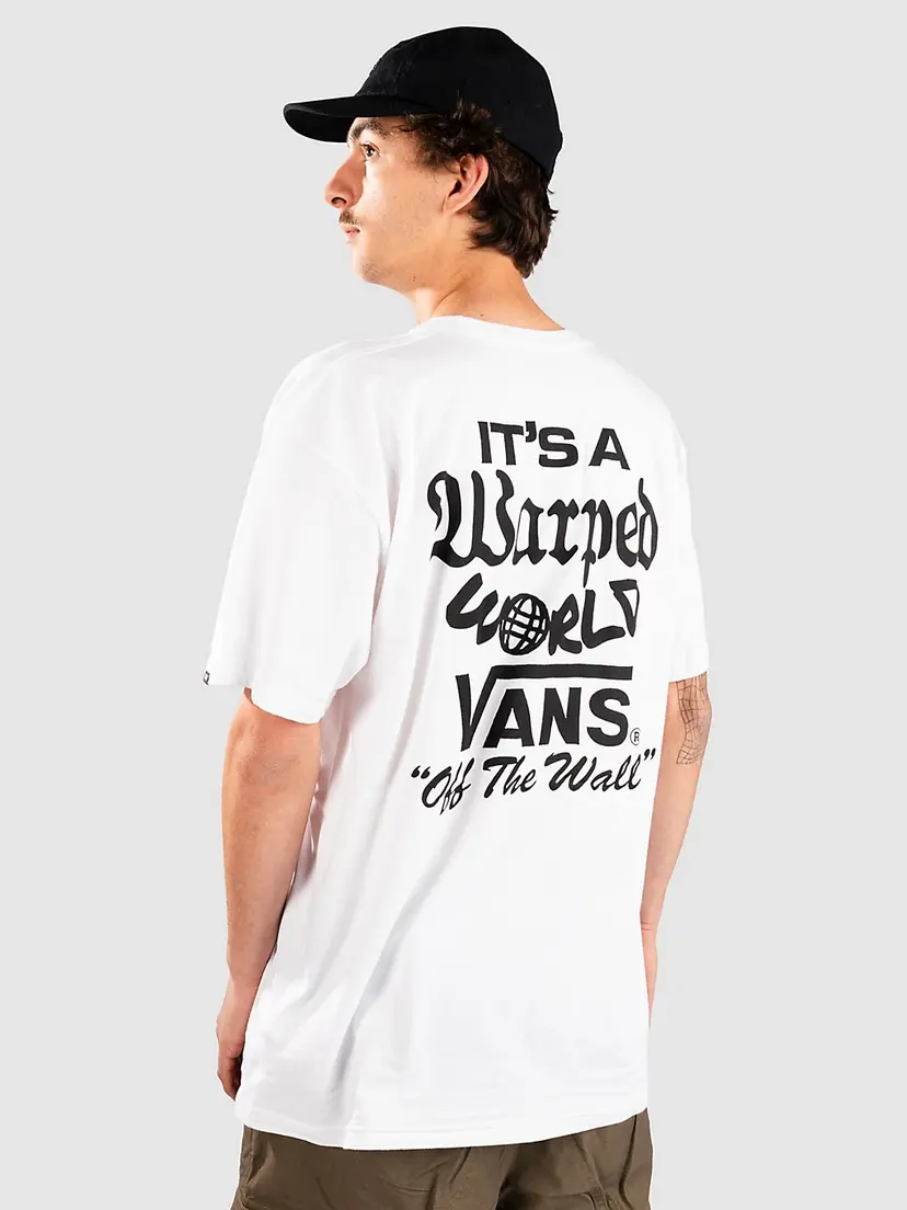Vans Vans Warped World T-skjorte hvit