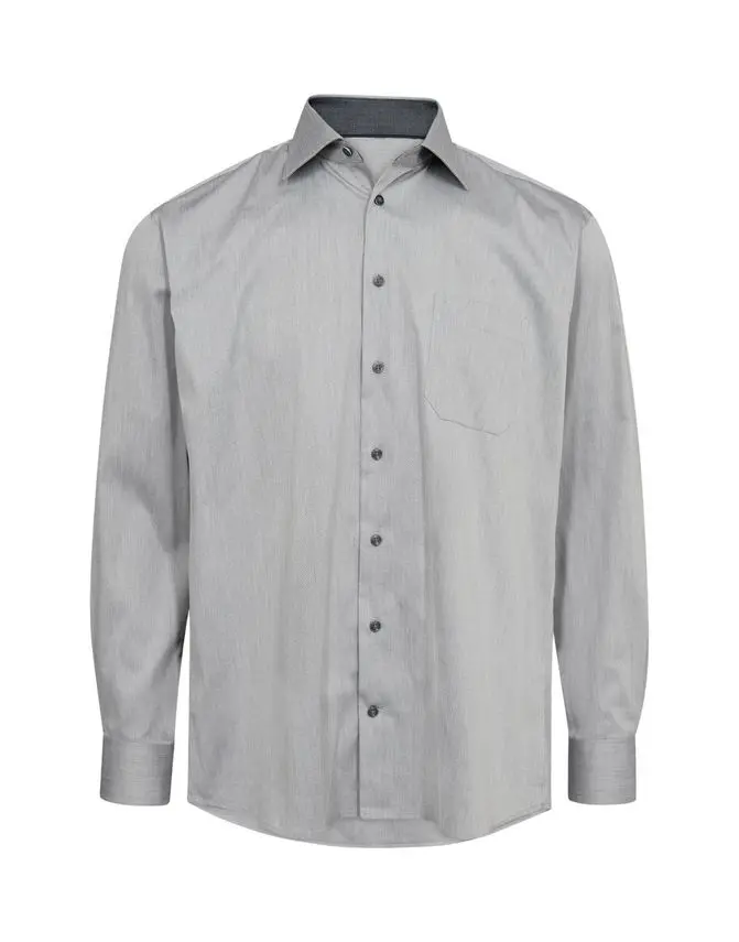 Black Blue l/s shirt regular fitting