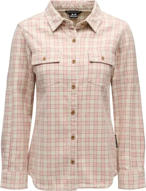 Black Diamond Black Diamond Women's Project Twill Long Sleeve Shirt Chalk-mineral Red