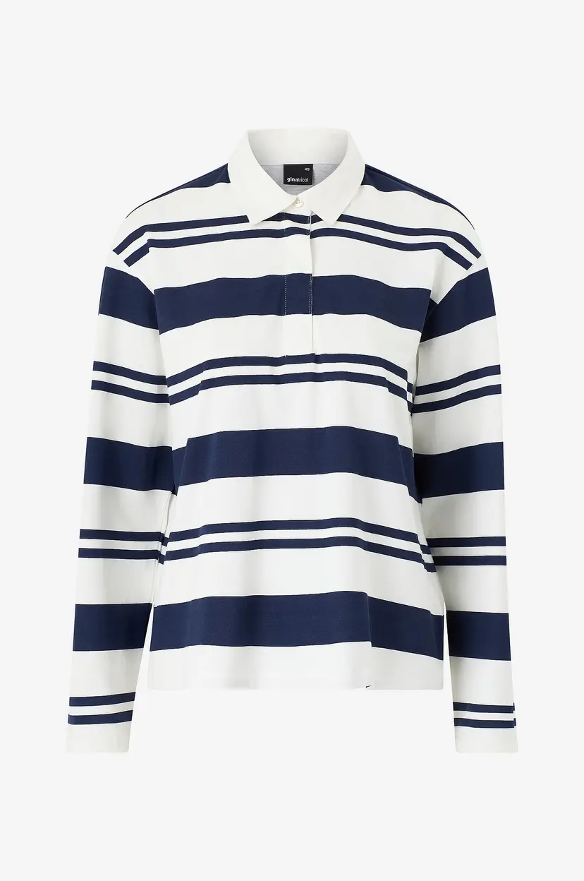 Gina Tricot Topp Collar Top - Hvit