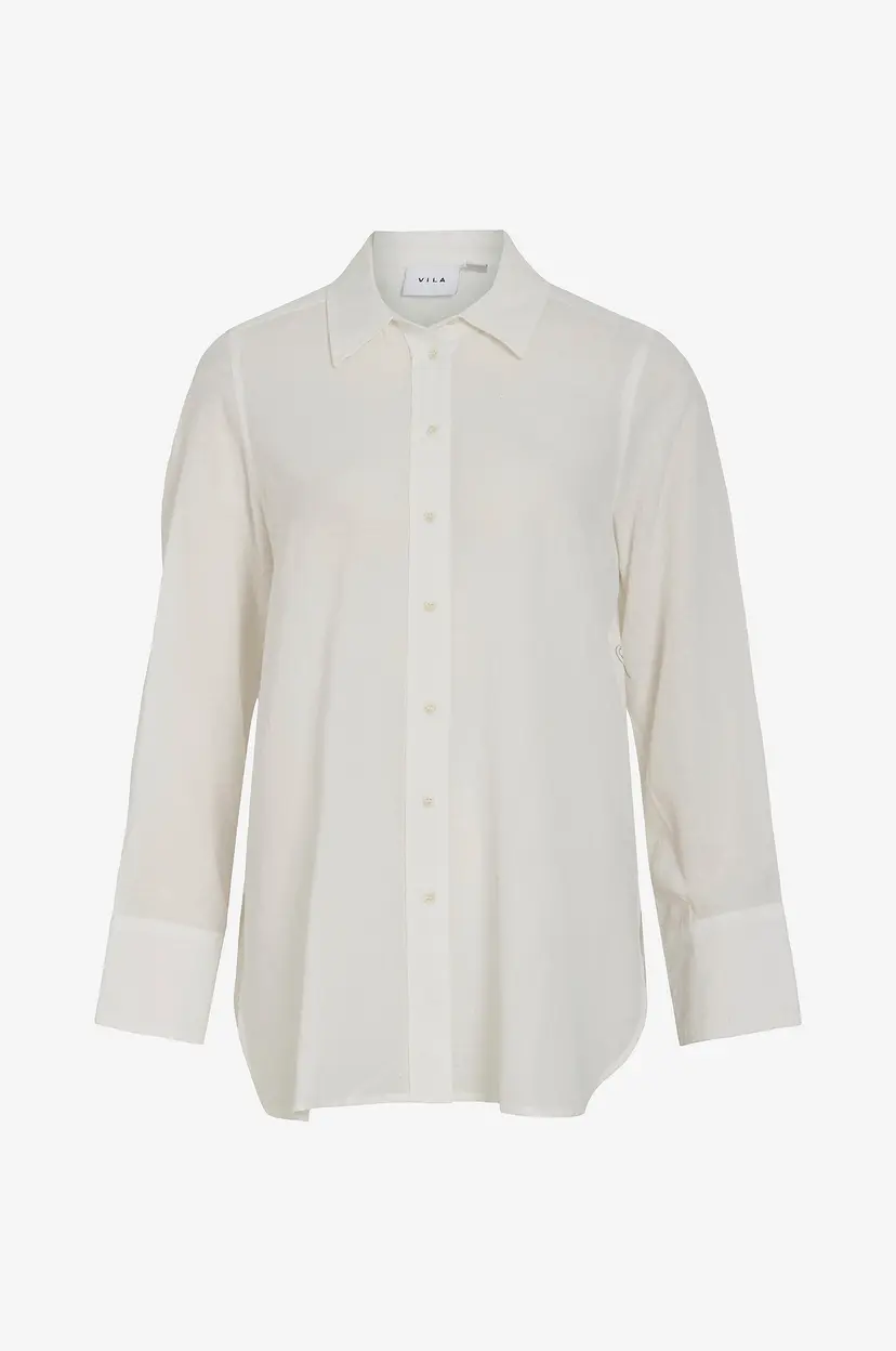 Vila Skjorte viLinaja Button L/S Shirt - Natur