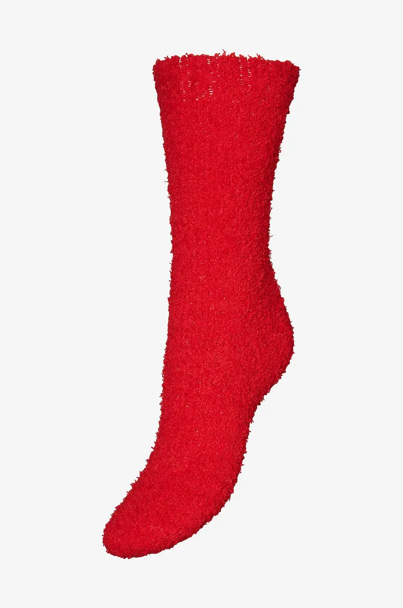 Vero Moda Sokker vmDora Fluffy Socks Xmas 2-pakning - Rød