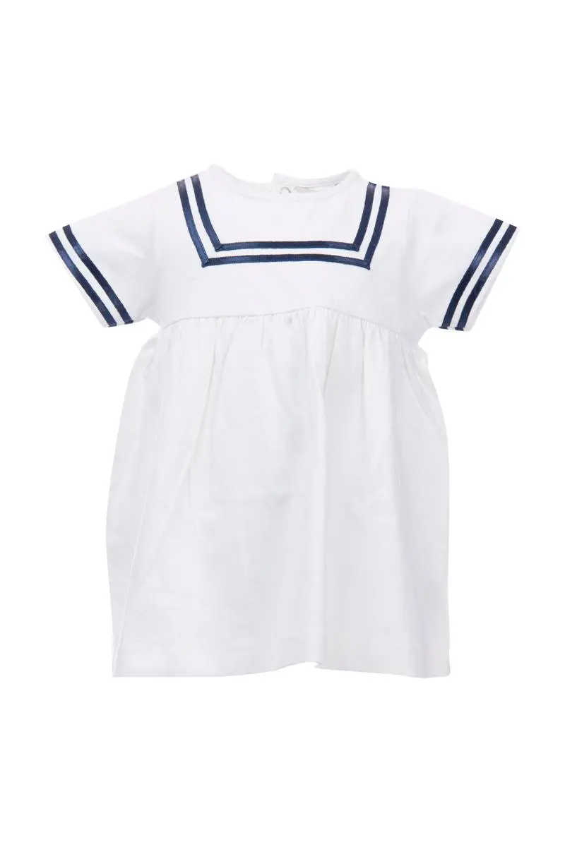 Salto Salto Sailor Baby Jersey Kjole Hvit/Marine (74/80)