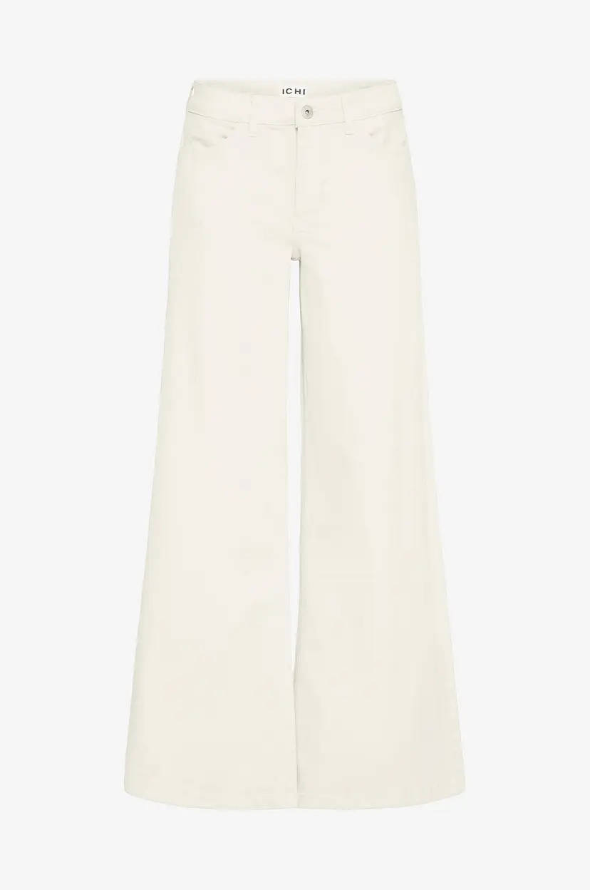 Ichi Jeans ihZiggy Wide PA - Hvit