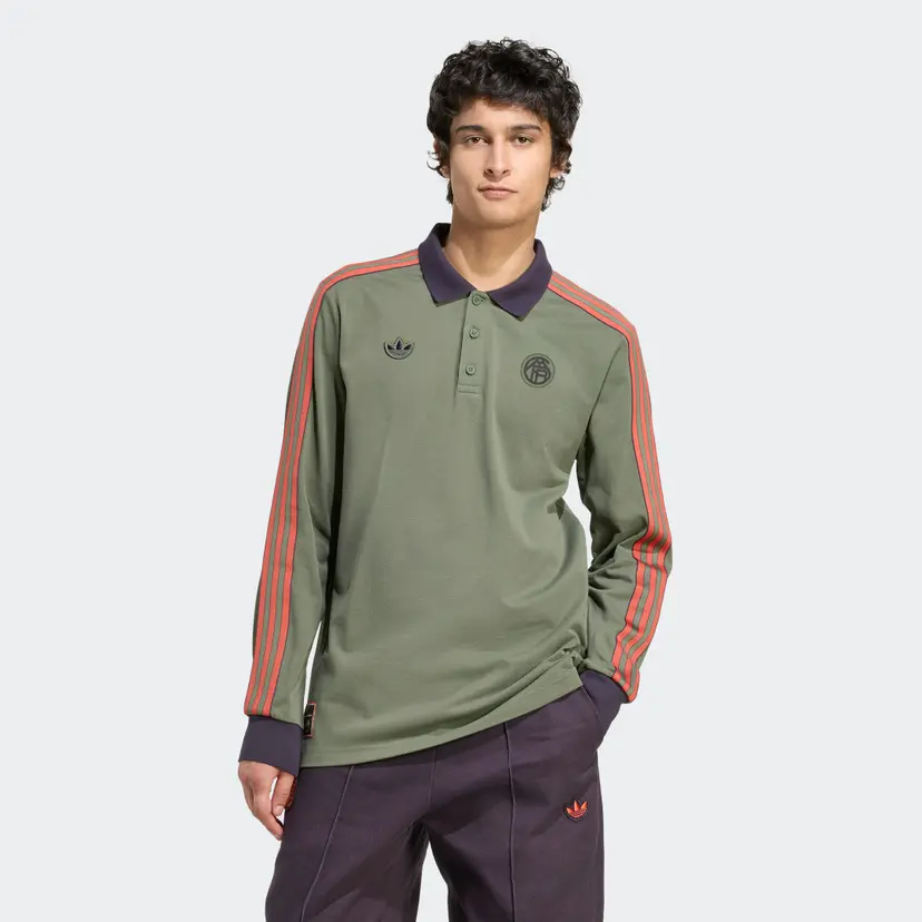 Adidas FC Bayern Terrace Icons Long Sleeve Poloskjorte