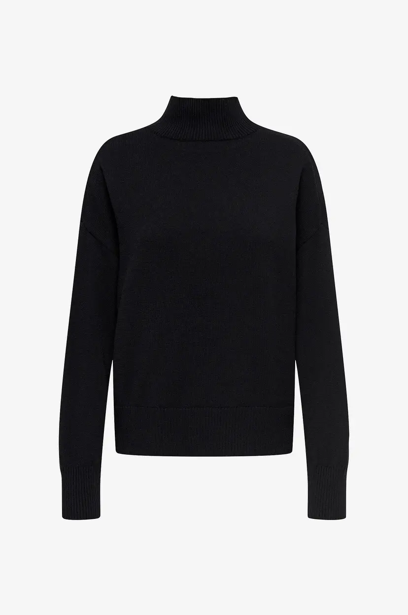 ONLY Genser onlBari L/S Highneck Knt - Svart