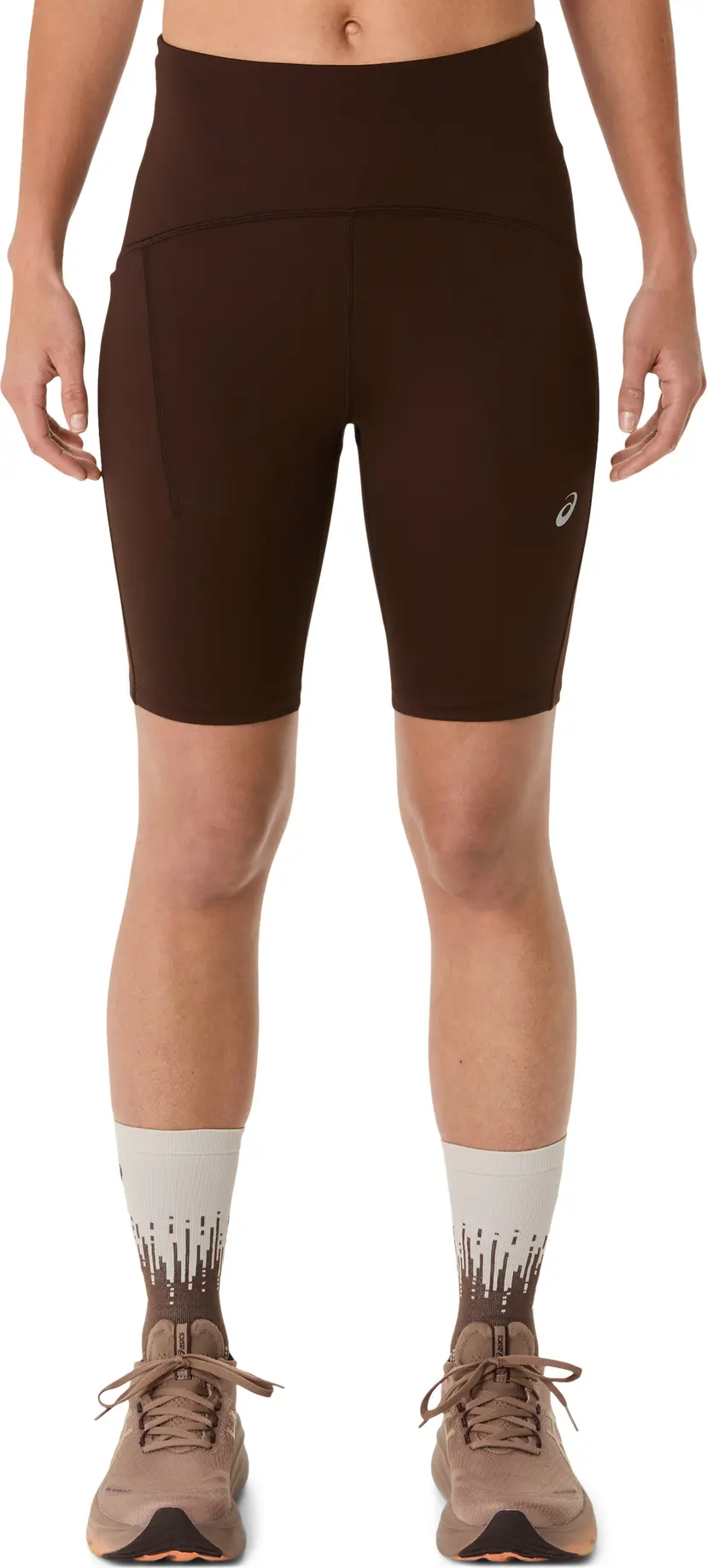 Asics Asics Women's Road High Waist 8in Sprinter Coffee