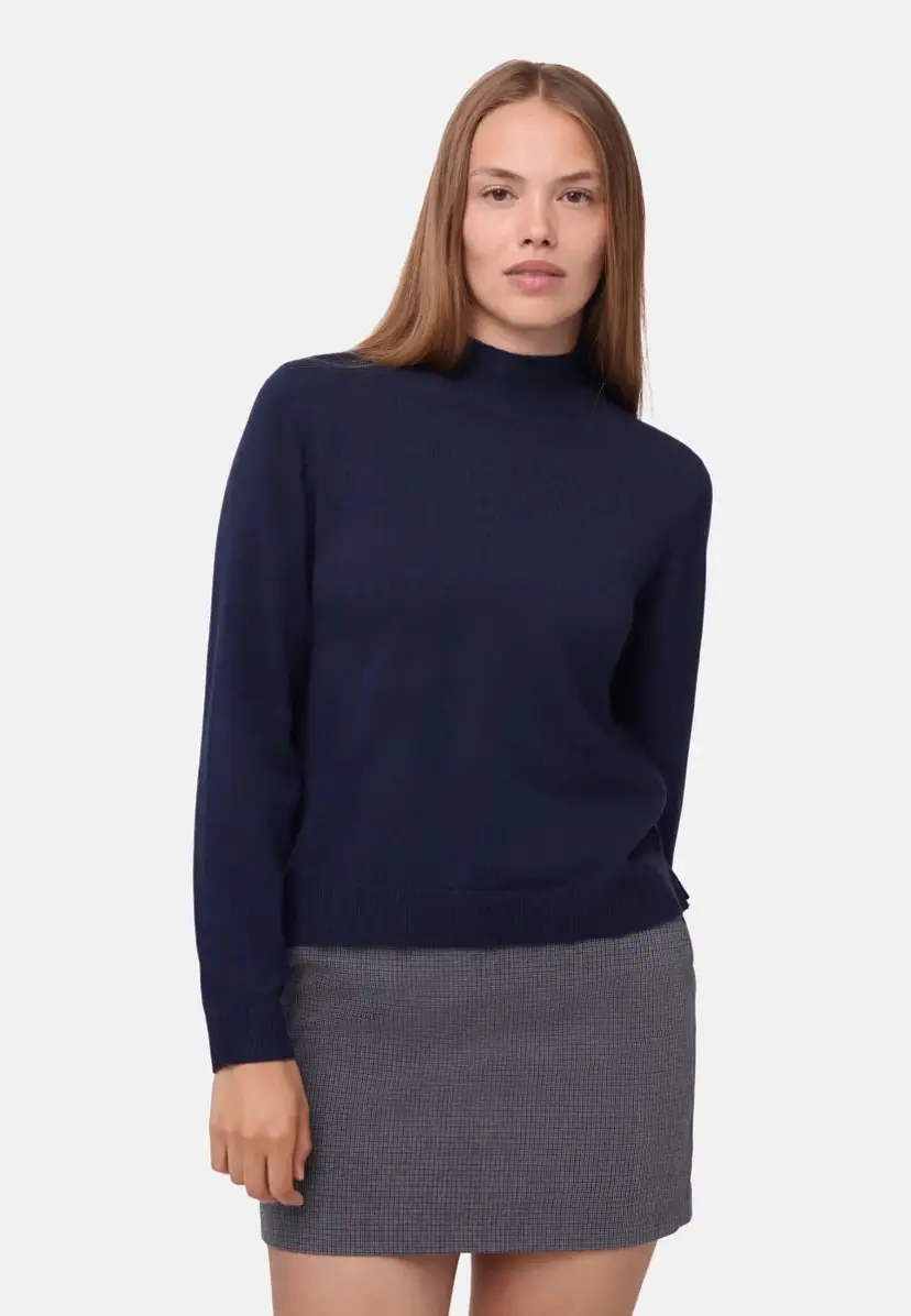 DANISH ENDURANCE DANISH ENDURANCE MERINO CASHMERE SWEATER, Marineblå, S