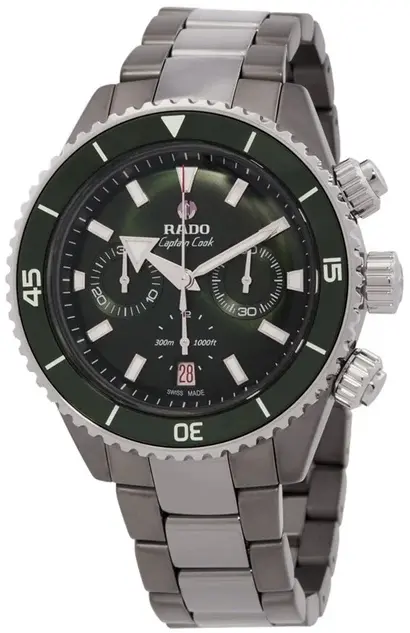 Rado Rado Herreklokke R32189313 Captain Cook Grønn/Keramik Ø43 mm