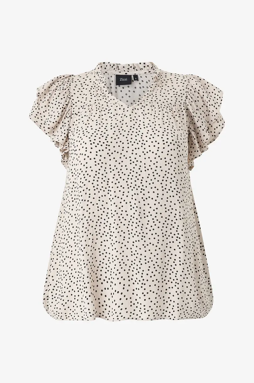 Zizzi Bluse Vwisma - Beige