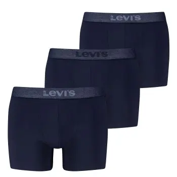 Levi's Levis 3P Logo Boxer Briefs Marine bomull Large Herre