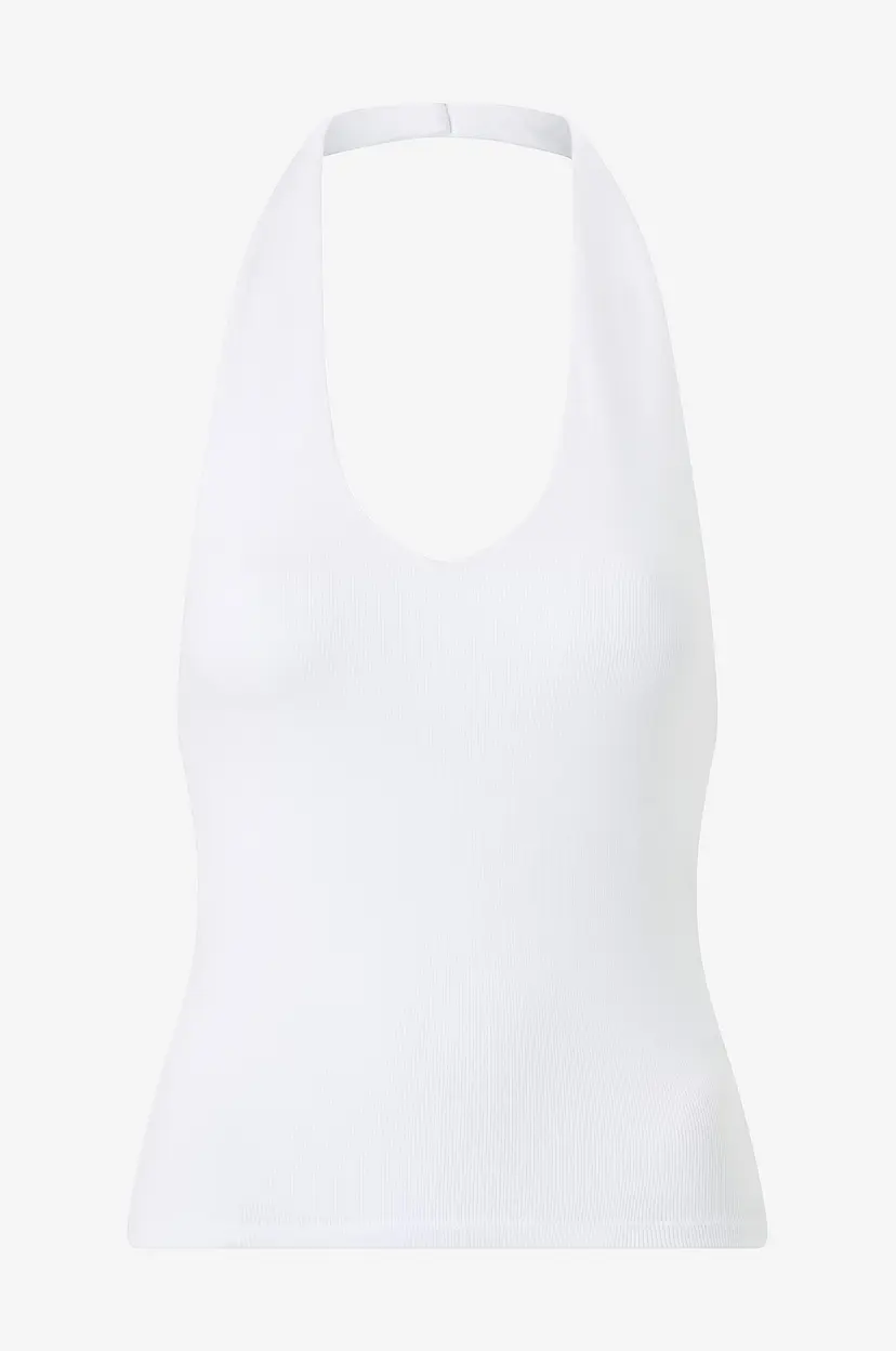 Gina Tricot Topp Halterneck - Hvit
