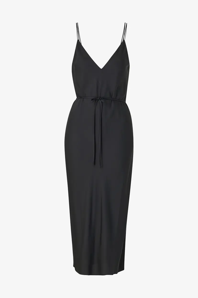 Calvin Klein Kjole Recycled Cdc Midi Slip Dress - Svart