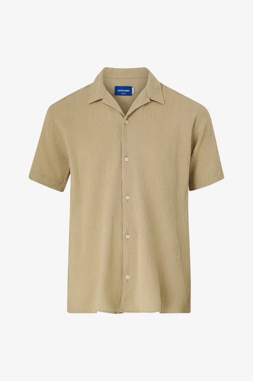 Jack & Jones Skjorte jorLuke Crinkle Resort Shirt - Beige