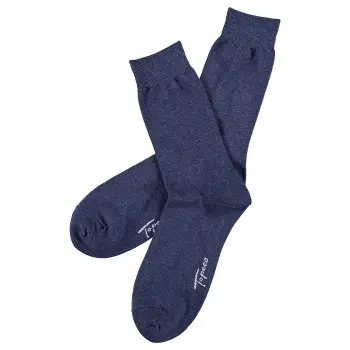 Topeco Topeco Strømper Men Classic Socks Plain Blå Str 39/41 Herre