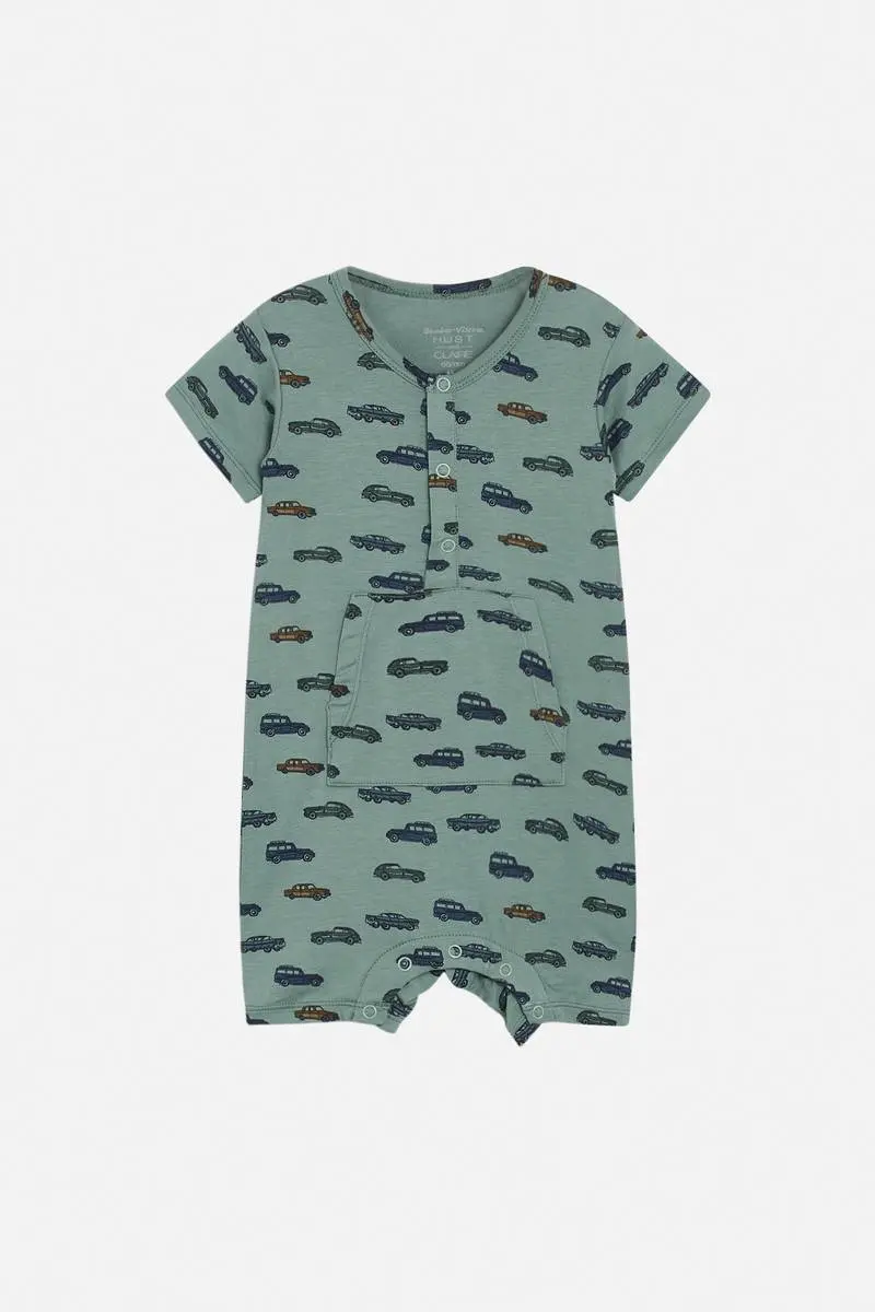 Hust and Claire Hust & Claire Mungo Bambusviscose Romper Green ice (56 / 1-2 mnd)