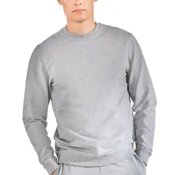 Bread & Boxers Bread and Boxer Sweatshirt Grå økologisk bomull Small Herre