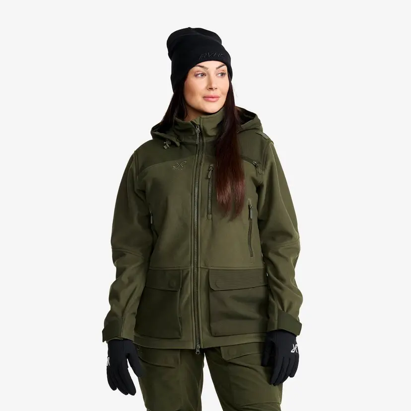 RevolutionRace Trace Silent Softshell Jacket Dame Deep Depths