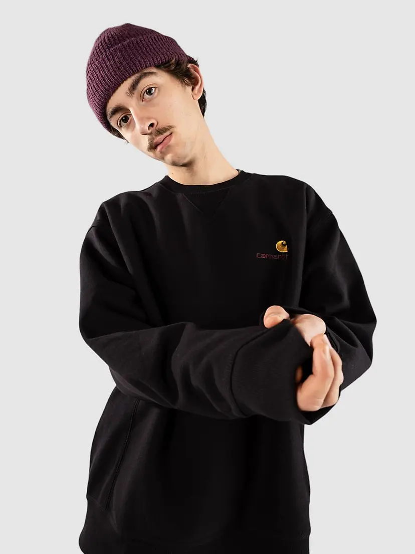 Carhartt Wip Carhartt WIP American Script Genser svart