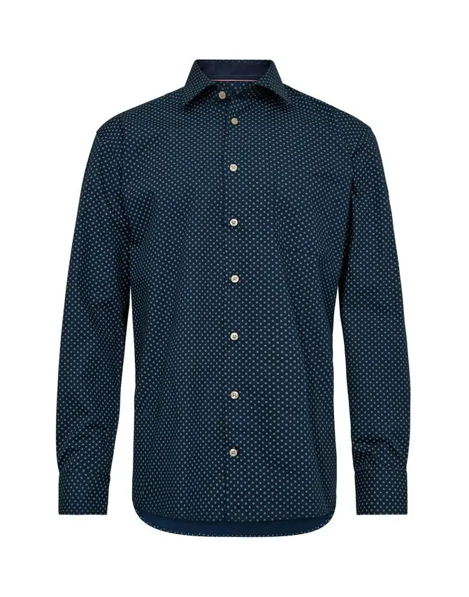Black Blue Regular fit l/s shirt