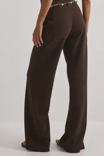 Nelly Nelly - Brun - Tie Bead Pants