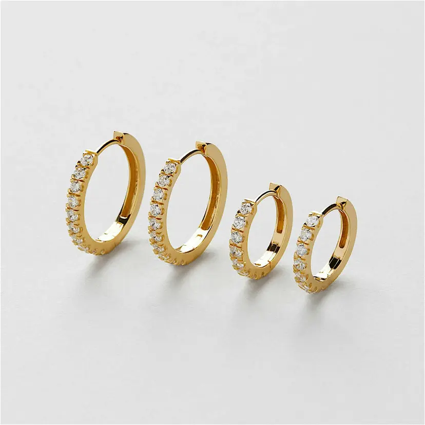 Safira Duo Bling Hoops
