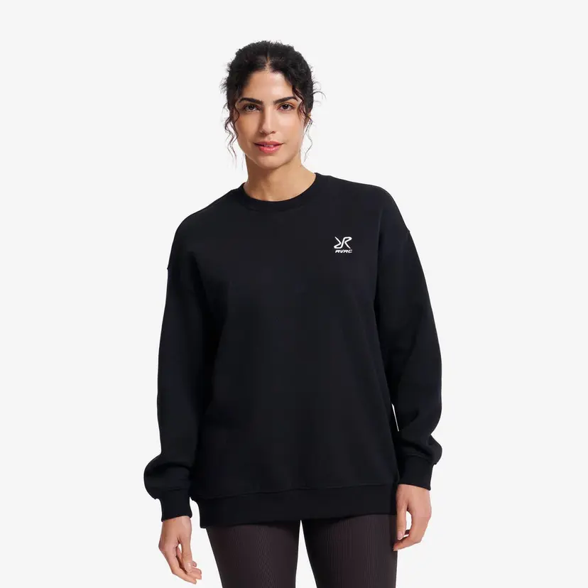 RevolutionRace RVRC Oversized Sweatshirt Dame Black