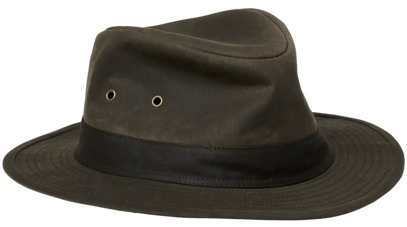 Chevalier Chevalier Cheavlier Bush Waxed Cotton Hat Leather Brown