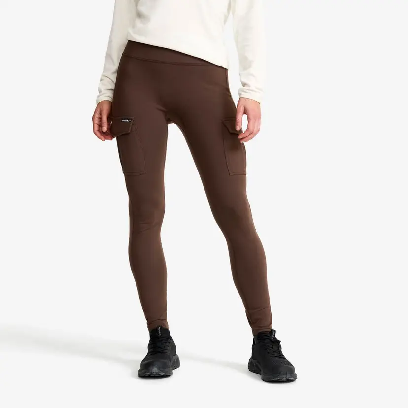 RevolutionRace Summit Pocket Tights Dame Seal Brown
