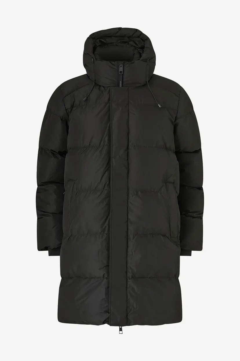 Superdry Jakke Hooded Sports Puffer Mid Jkt - Svart