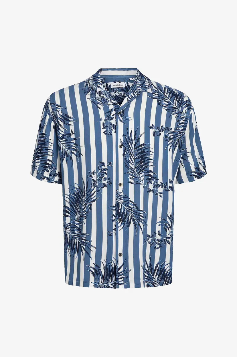 Jack & Jones Junior Skjorte jjJeff Resort Aop Shirt SS - Blå