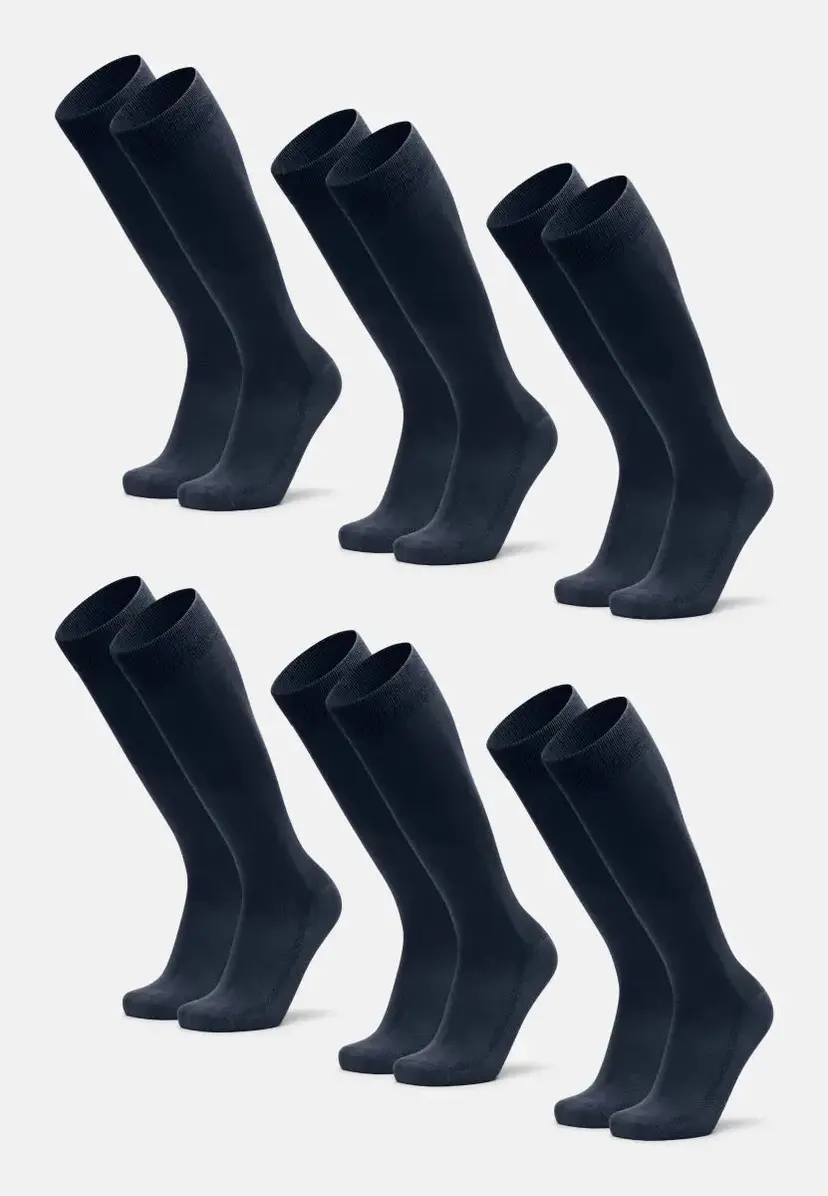 DANISH ENDURANCE DANISH ENDURANCE Bambu Kniehøje Strømper, Marineblå, 35-38