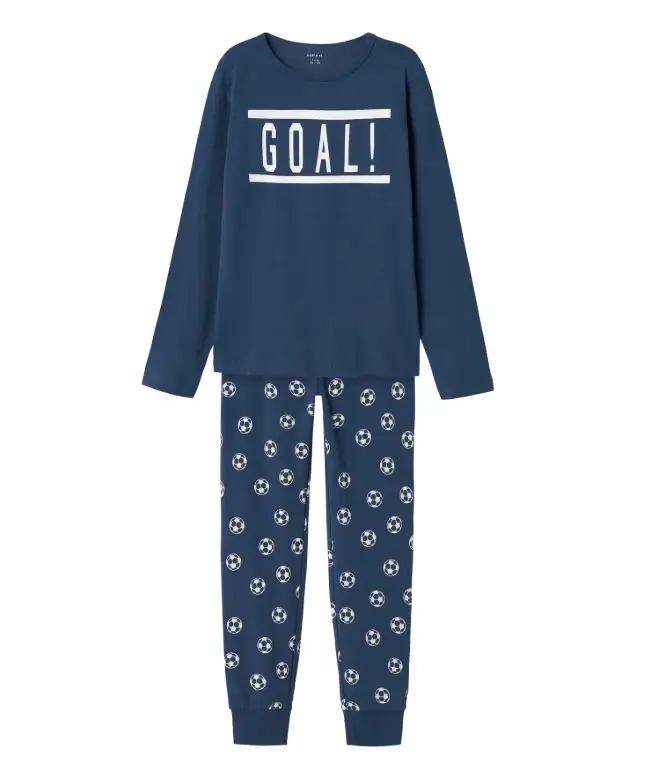 NAME IT Pysjamas sett "Fotball" Dark Denim