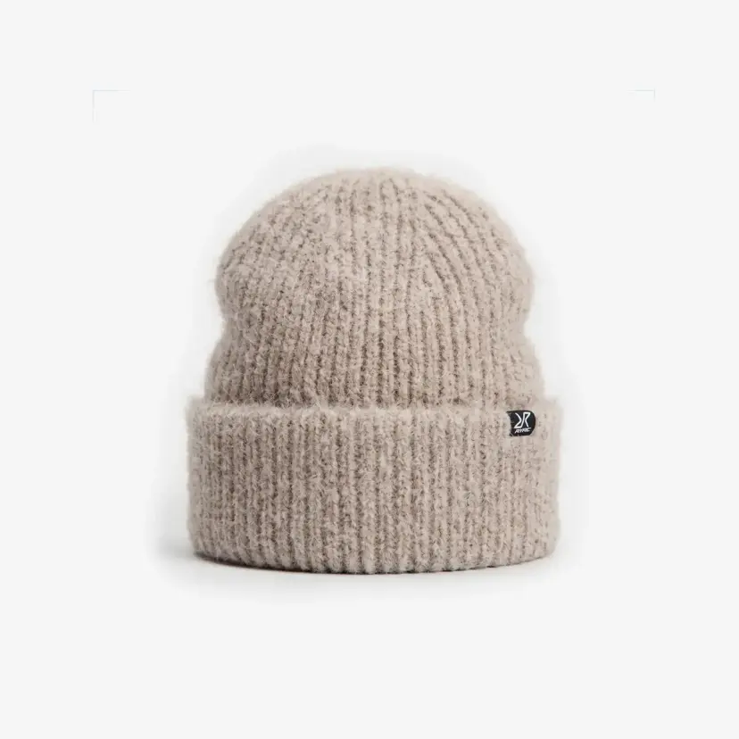 RevolutionRace Lynx Chunky Beanie Unisex Beige Melange