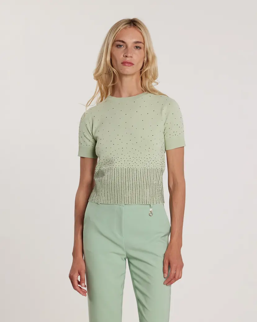 Relish Relish Blunt Green Knitted sweatshirt