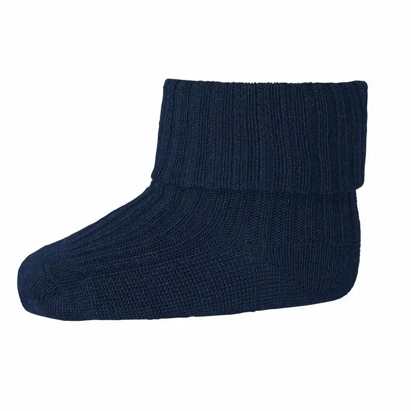 MP Babysokker i ull "Ribb" Navy