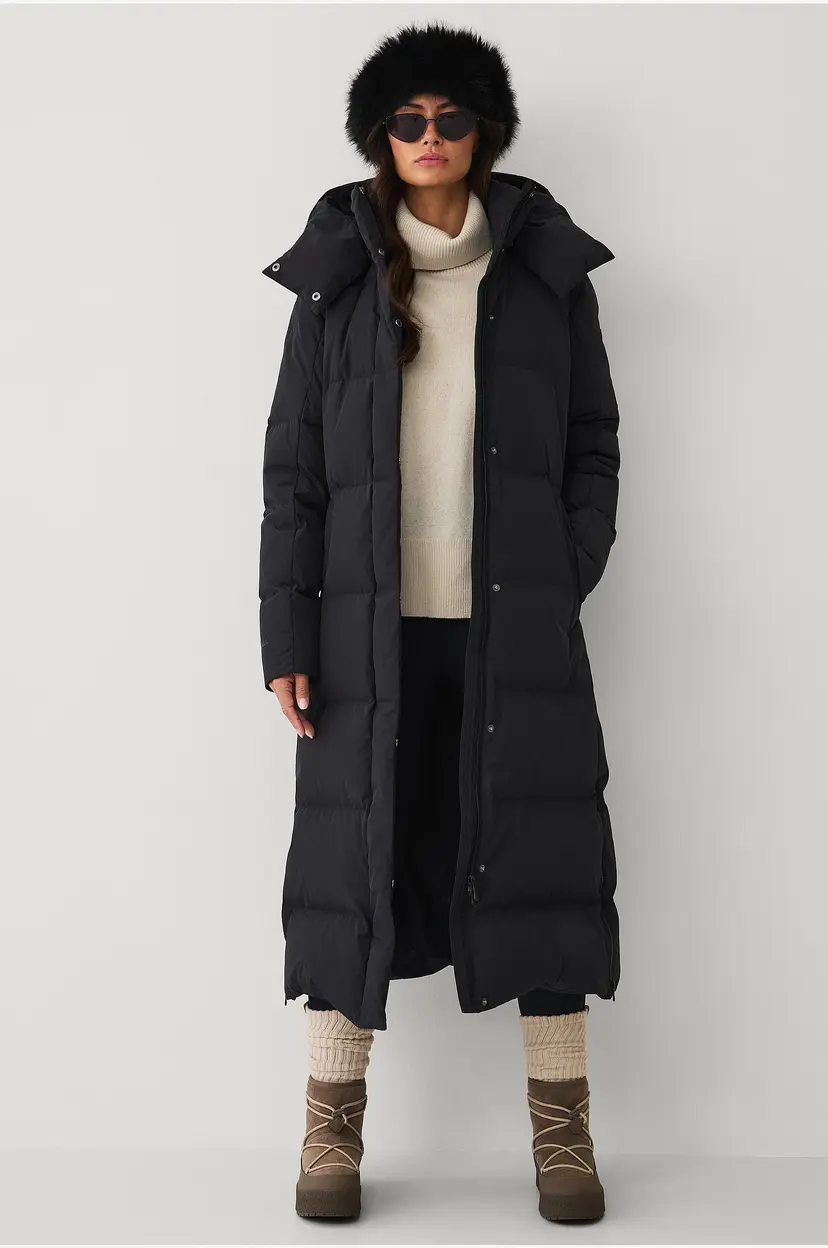 Áhkká Dunfrakk Down Coat Parka W - Svart