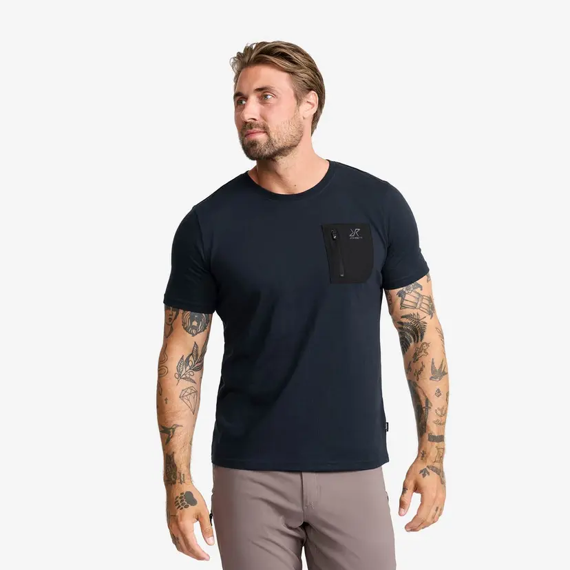 RevolutionRace Easy Pocket T-shirt Herre Deep Navy