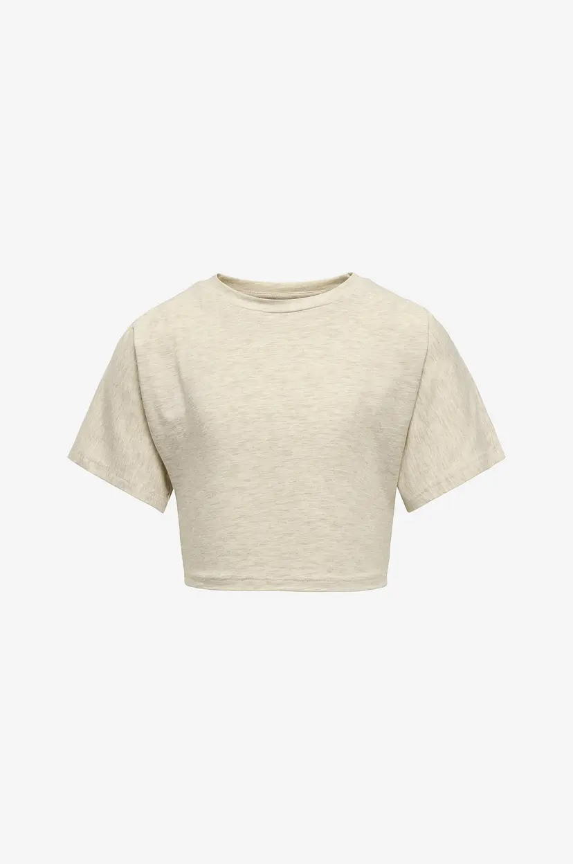Kids Only Topp kogFelina S/S Wide Top Jrs - Natur