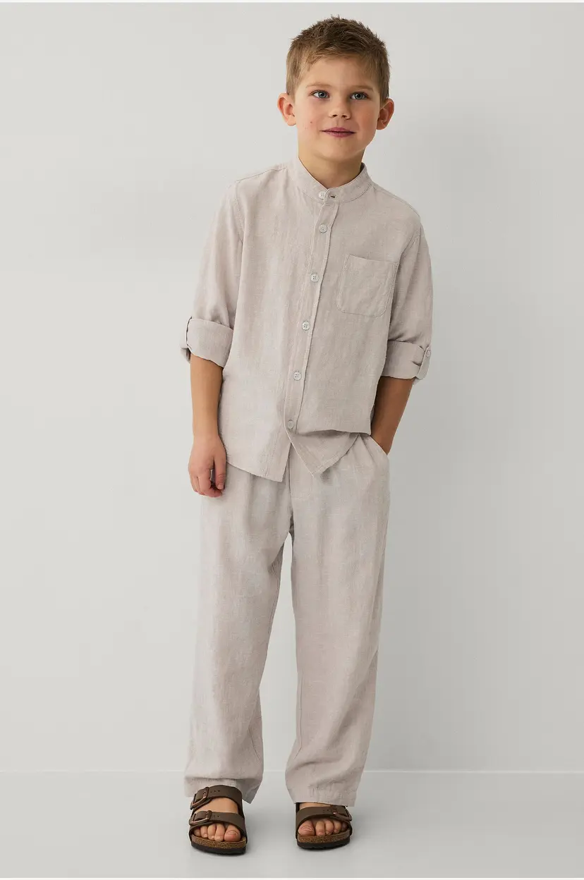 Ellos Collection Bukser i linmiks - Beige
