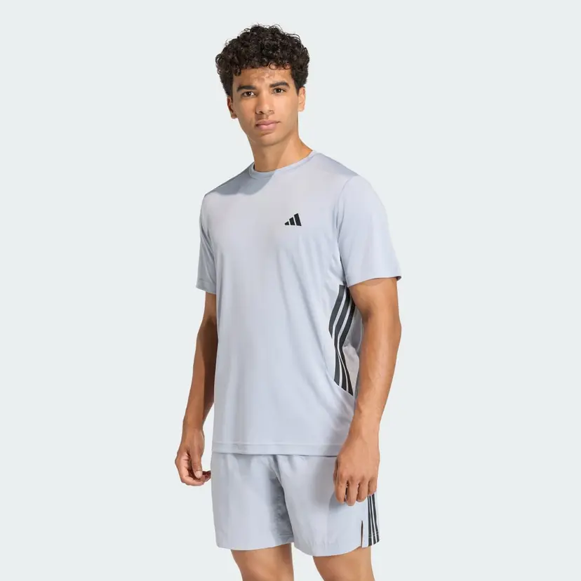 Adidas TECH ESSENTIALS WORKOUT 3 STRIPES T-SKJORTE