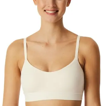 Schiesser Schiesser BH Unique Cotton Bustier Bra Krem bomull 40 Dame
