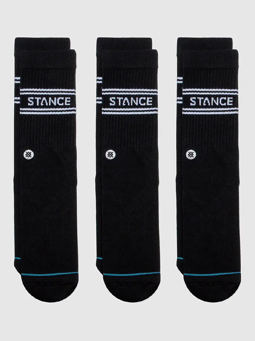 Stance Stance Basic 3 Pack Crew Socks svart
