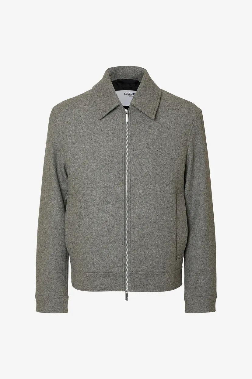 Selected Men Jakke slhPhilip Wool Blend - Grå