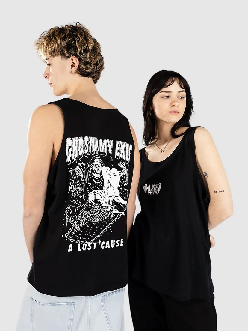 A Lost Cause A Lost Cause Ghostin V2 Singlet svart