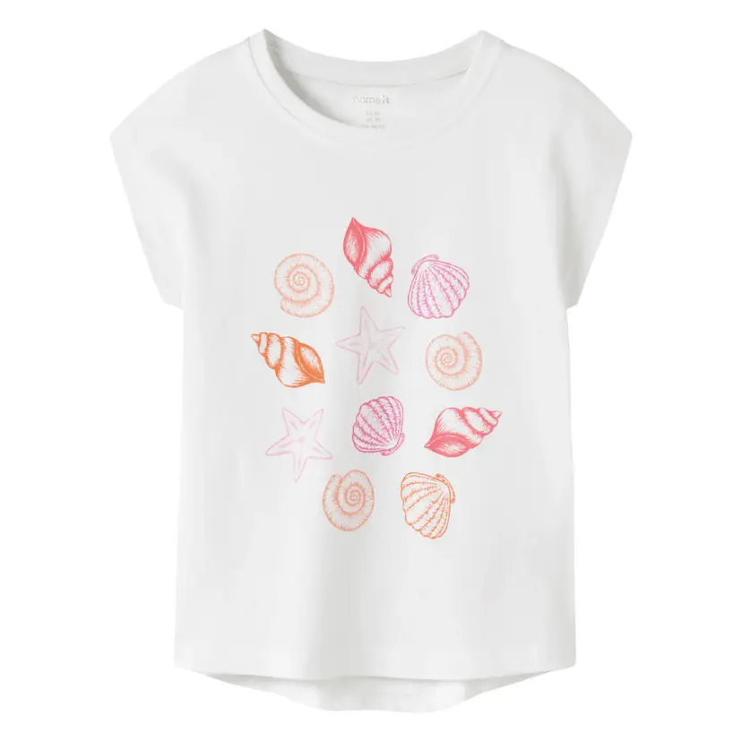 NAME IT Name It - T-skjorte Vigea Bright White Sea Shells