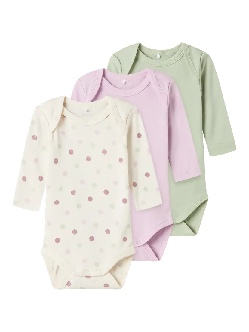 NAME IT Body 3-pk "Jet Stream" Baby Dot