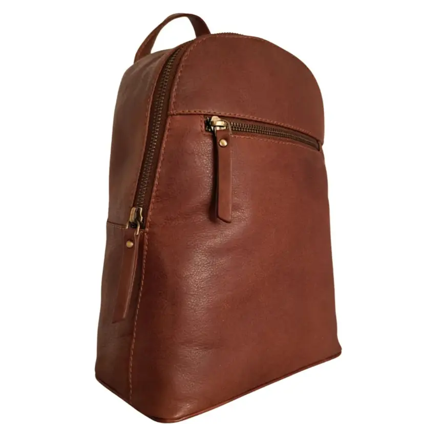 Octopus Denmark Style Palmas i smukt brunt læder. Suveræn, klassisk unisex rygsæk i flot kvalitetslæder med vintagefinish