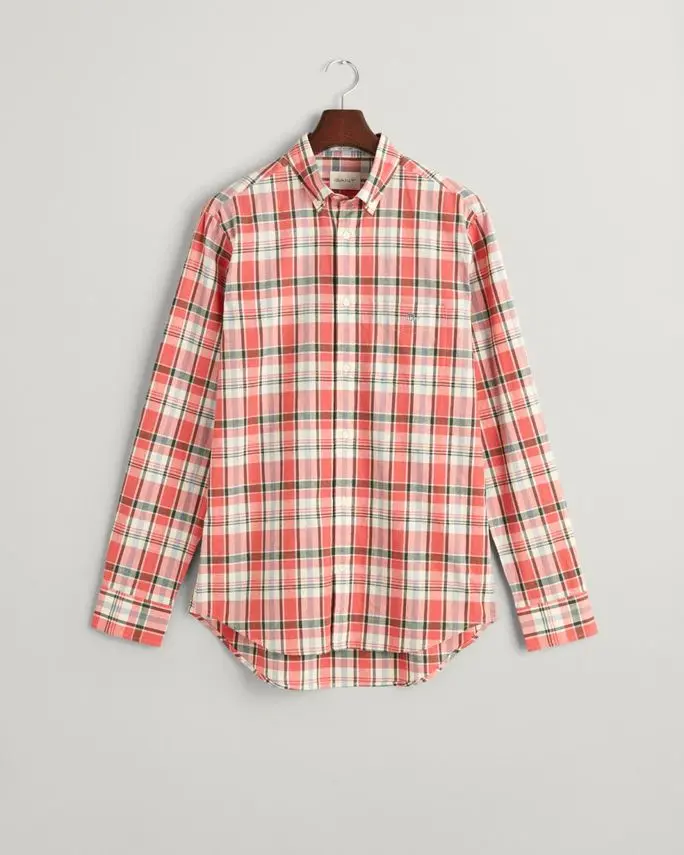 Gant REG COTTON LINEN CHECK SHIRT